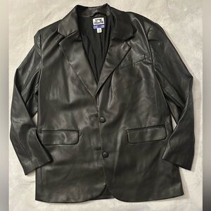 Black Faux Leather Jacket